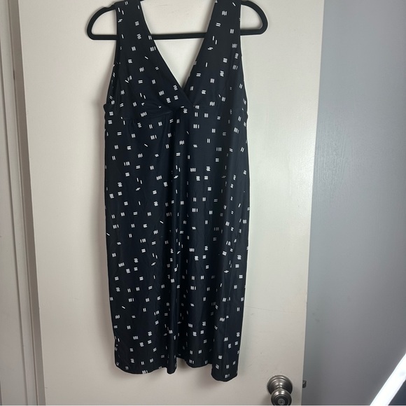 Carve Designs Black & White Hatch Print UPF 50+ 83% Nylon Active/Swim Dress Xl - Picture 3 of 14